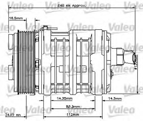 VALEO 815852 Compressor, air conditioning